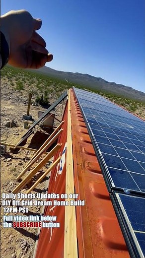 Installing Solar Panels on a Shipping Container to Power an Entire Homestead