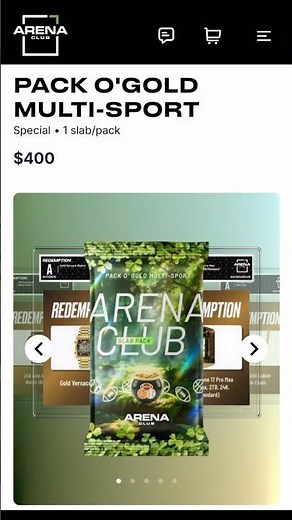 Trying a $400 Multi-Sport Arena Club Slab Pack #shorts #arenaclub #mysterypacks
