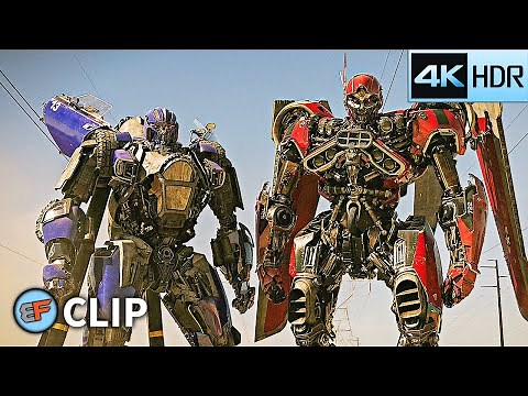 Shatter & Dropkick Meet Sector 7 Scene | Bumblebee (2018) 4K HDR Movie Clip
