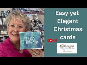 Easy Emboss Resist Christmas Card | Ink Blending & White Snow Technique