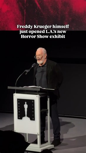 Freddy Krueger actor Robert Englund at The Horror Show opening