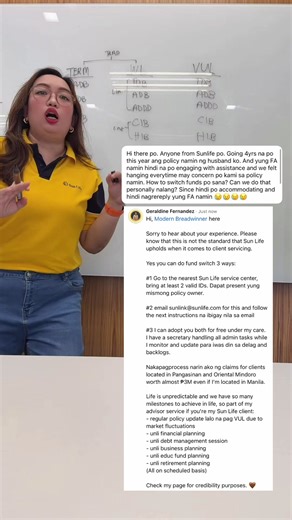 Sun Life FAQ: Paano mag fund switch? #SunLife #ModernBreadwinner #FinancialAdvisor