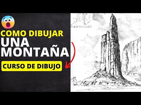 CLASE #6. ¿Cómo DIBUJAR una MONTAÑA fácil a lápiz? CURSO DE DIBUJO para principiantes