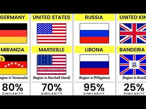 Which Countries and Regions Have Almost Identical Flags? (Surprising Similarities!)🎨🌍