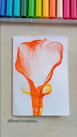 DIY Thread Art🧡 | String pull Art easy 😍💕 #shorts #watercolor #threadart #easypainting #shortsvideo