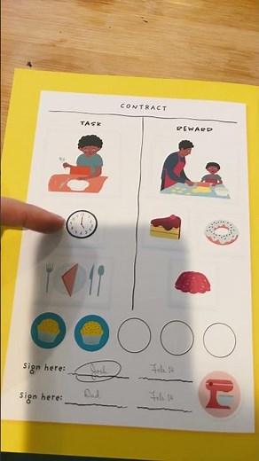 How to Make a Simple Behavior Contract (For Kids & Families) #behavioranalysis #shorts