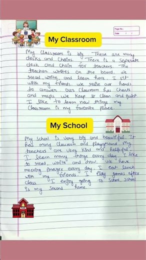 Essay on My Classroom and My School in English/ my classroom essay/ my school on Essay #shorts #yt