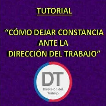 Tutorial: How to leave a work certificate online at the Labor Department