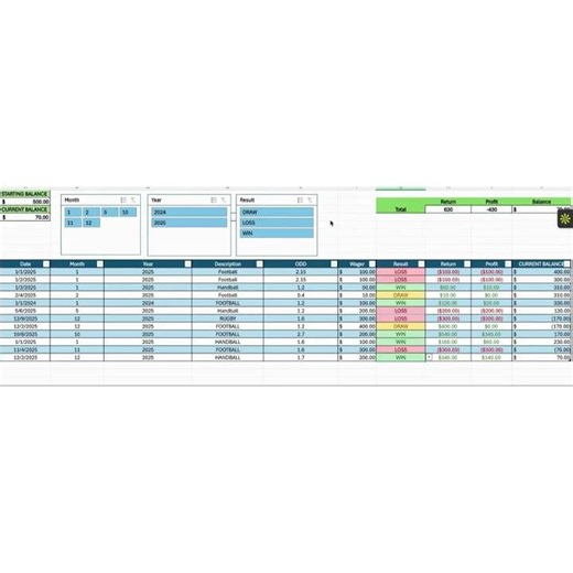 Interactive Bet Tracker – Track Your Bets, Wins & Losses EasilyDesign sans titre