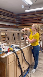 Card scrapers truly are a woodworking miracle! Y’all with me?! Scraping high spots and excess glue from a touch up is soooo easy with a well tuned card scraper! #cardscraper #woodworkingtools #womenwoodworkers #womenwoodworkersofig #carpenther #carpentry | Tool Girl’s Garage