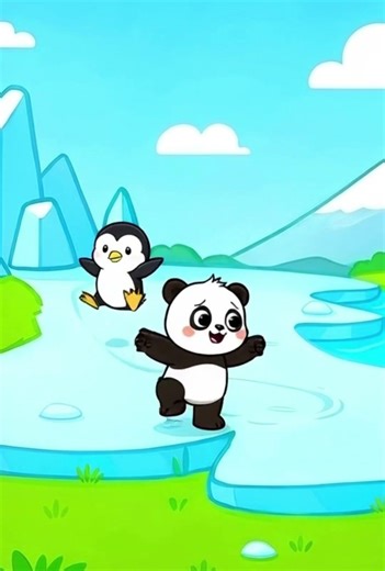 GigglePaws Episode.5 Panda & Penguin on Ice!
