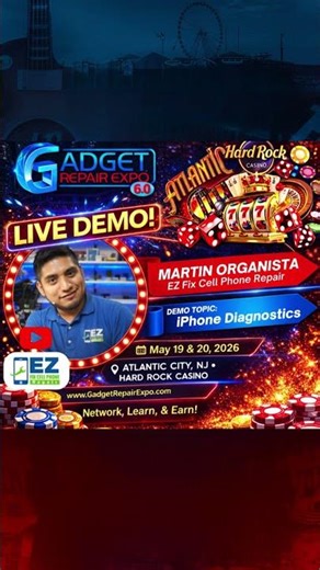 LIVE Demo with Martin Organista, EZ Fix Cell Phone Repair at the GRE!