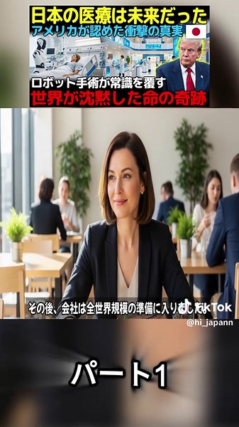 【黙！】アメリカがついに認めた――「日本の医療こそ未来だ！」世界を震撼させた“日本式手術”が常識をひっくり返した！P1