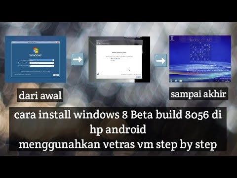 Cara install windows 8 beta build 8056 di android menggunakan vectras vm step by step