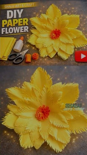Easy DIY Paper Flower 🌼 Paper Flower Making for Beginners | Beautiful Craft Idea