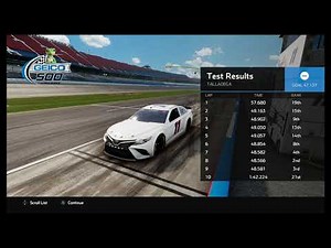 NASCAR Heat 5 Talladega Cup Setup (Updated) - 201 mph w/no draft, performs excellent in the draft.