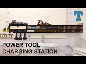 How to Build a Drill Charging Station and Storage Shelf | Workshop Organization