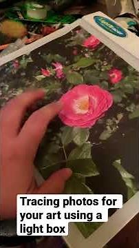 Tracing photos on a light box for use in your art #lightbox, #lightboxes, #tracing, #tracingpaper