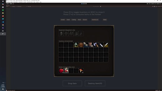 【unity】可扩展库存系统_Extensible Inventory System