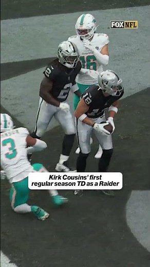 Kirk Cousins finds Jack Bech in the end zone for the Raiders’ first TD of the season! 🏴‍☠️ #NFL