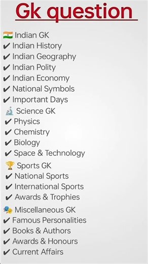 Gk analysis for every comparative exams