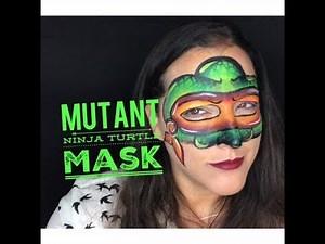 Mutant Ninja Turtle Mask ~ Face Paint Tutorial