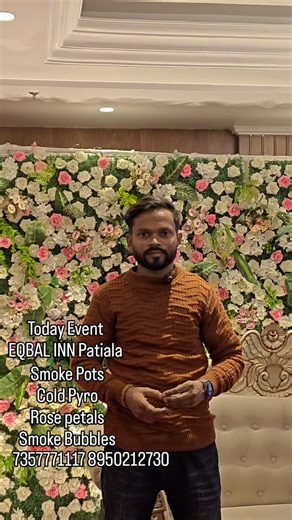 Shubi SK on Instagram: "✨ Where love sparkled and moments turned magical ✨ 💍 Ring Ceremony vibes with smoke bubbles,smoke pots, cold pyro & a shower of rose petals 🌹🔥 Today Event Eqbal inn Patiala 📍 @shreeshyamevents_pinjore 7357771117 8950212730 #shyam #event #trending #ring #ceremony"