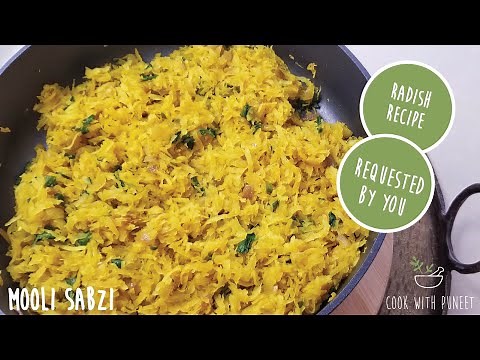 Mooli Sabzi | White Radish Recipe | Requested By You - #MooliKiSabji