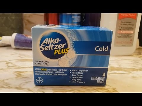Alka Seltzer Plus Cold Unboxing And First Use