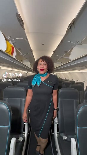 This is your sign to become a flight attendant ✈️ Did we mention we’re hiring?💚 #FrontierAirlines #FlightAttendantLife #CrewTok