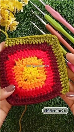 How to make a beautiful Crochet Granny Square 🧶 || Crochet Granny Square for beginners #grannysquare