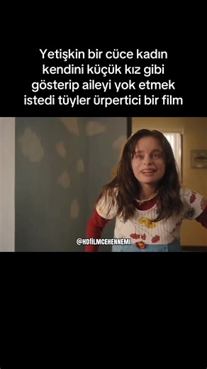 Film Adı: Good American Family 🎬 nadir görülen bir cücelik türüne sahip Ukraynalı bir kızı evlat edinen Orta Batılı bir ailenin (Barnett ailesi) tüyler ürpertici gerçek hikâyesini konu alan psikolojik gerilim ve suç dramasıdır. Kızın büyüme sürecinde aile, onun çocuk değil; aslında kimliğini gizleyen bir yetişkin olduğuna inanmaya başlar.#gerilim #aksiyon #🎬