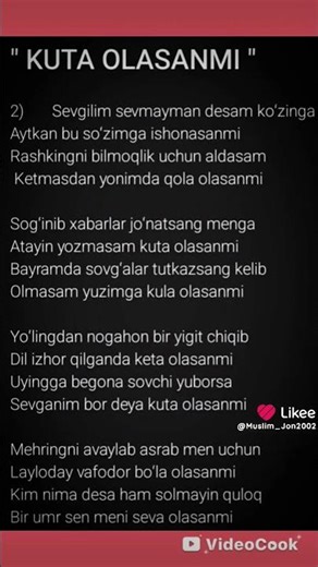 Sevgi va muhabbatga toʻla.2026 yil she'r