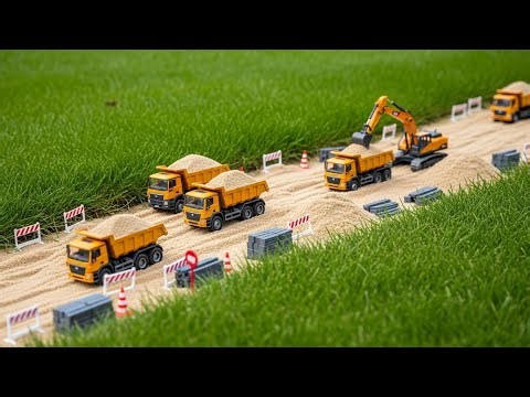 : "Rainy Day Construction: Miniature Machines at Work in the Mud"#rc #ToyTrucks