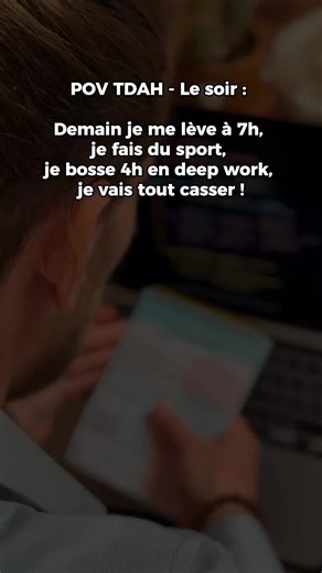 Tu connais ce truc où tu planifies toute ta journée la veille, t'es hyper motivé, t'as tout prévu… et le lendemain tu te réveilles et c'est juste… non ? Genre l'ambiance colle pas ? Bienvenue dans un cerveau TDAH. Planifier ≠ exécuter parce que le mood, l'énergie a changé... 📌 Télécharges ton KIT ANTI-CHAOS (tdah-friendly) gratuit → Commente KIT #troubledelattention #medication #neuroatypique #tdah #tdahhumour #santementale #psychologie #neurodivergent