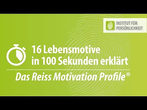 Die 16 Lebensmotive in 100 Sekunden - Einführung in das Reiss Motivation Profile®