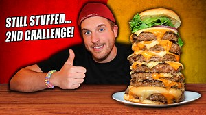 14K views · 438 reactions | Can I finish 4 pounds of burger in 20...