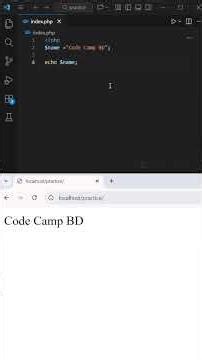 Variable Declare in PHP #php_interview #php #code_camp_bd #shorts