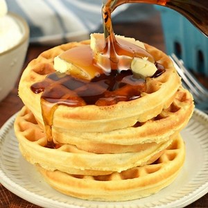 Want to learn how to make waffles at home? Today’s waffle mix recipe teaches you how to make perfect fluffy Homemade Waffles in your own kitchen. Make sure to have the maple syrup handy! https://www.shugarysweets.com/homemade-waffles/ | Shugary Sweets