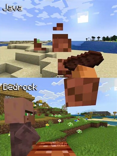 Minecraft Actions and Stuff Java vs Bedrock Part 30