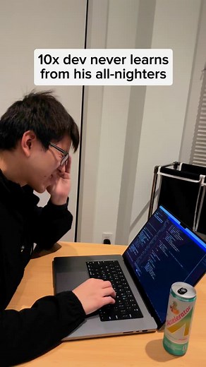 i don't get why people pull all nighters tbh for me it means the next day is gonna inevitably go to waste also thanks to @drinkaccelerator for sending me a couple boxes of their energy drinks :) #tech #coding #developer #cs | Leon Si
