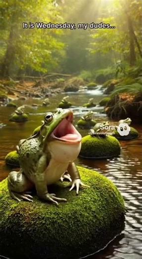 Wednesday Frog Meme #shorts #sora2 #ai #aivideo