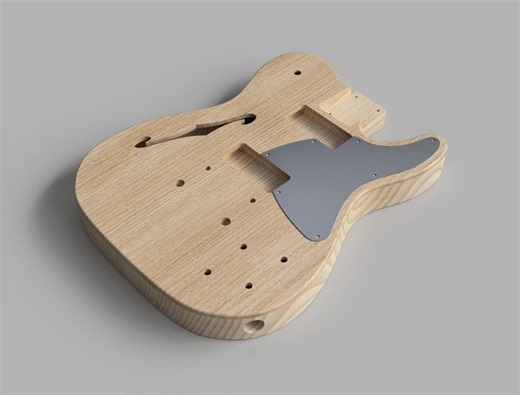 Fender JA-90 Guitar Body 3D CAD Files: CNC Plan (digital Download) - Etsy