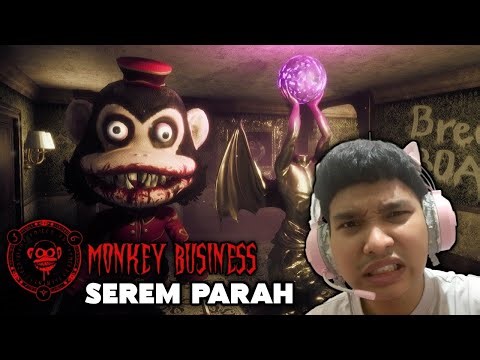 AKU MENCOBA KEMBALI BERMAIN GAME HOROR ROBLOX - Roblox Hunted Monkey Business #robloxhorror