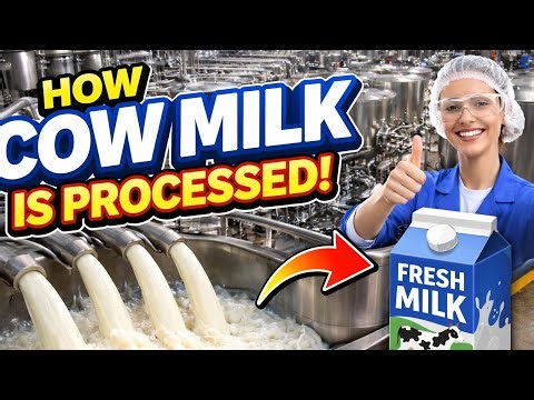 How Cow Milk Is Processed at Industrial Scale Extremely Huge Process