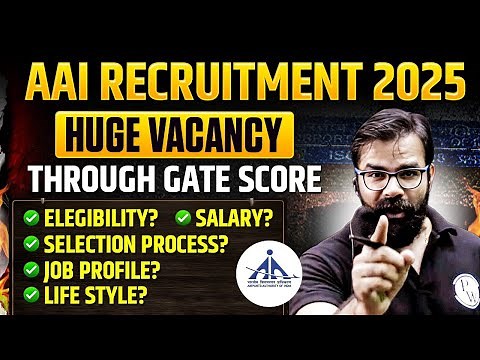 AAI Recruitment 2025 Through GATE | Eligibility | Salary | Lifestyle | Selection Process