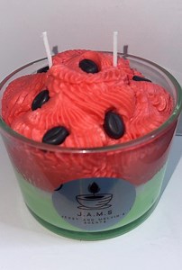 Watermelon Scented Candle With Seeds - Etsy Canada