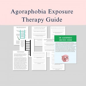 Agoraphobia Worksheet, Anxiety Worksheet Journal, Exposure Therapy, Panic Attacks, Therapy Worksheet, Mental Health Planner, Affirmations - Etsy