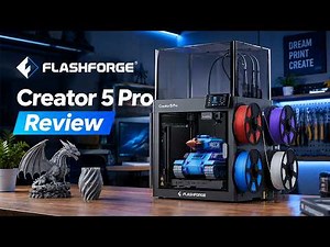 FLASHFORGE Creator 5 Pro 3D Printer Review | Best 3D Printer 2026!