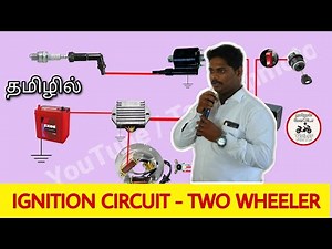 Two wheeler ignition circuit | Sparkplug | RR unit | Stator | CDI | Circuit series | Tamilanmoto